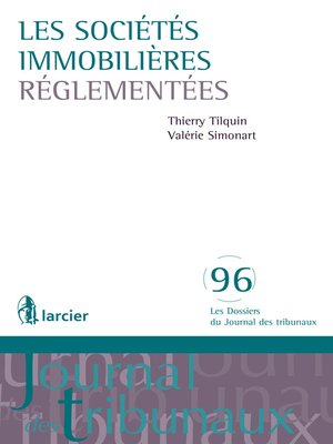 cover image of Les sociétés immobilières réglementées